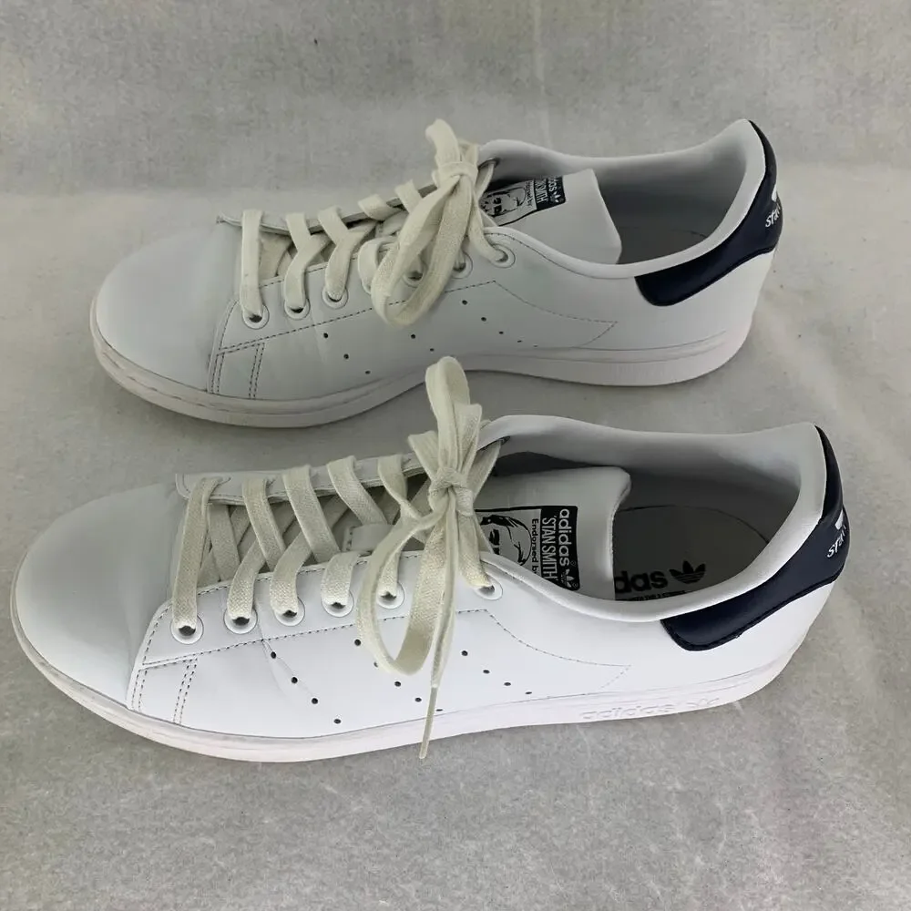 Adidas Stan Smith Tennis Shoes Sneaker White Lace Up Women - Picture 7 of 10
